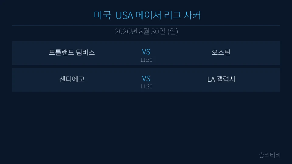 USA 메이저 리그 사커