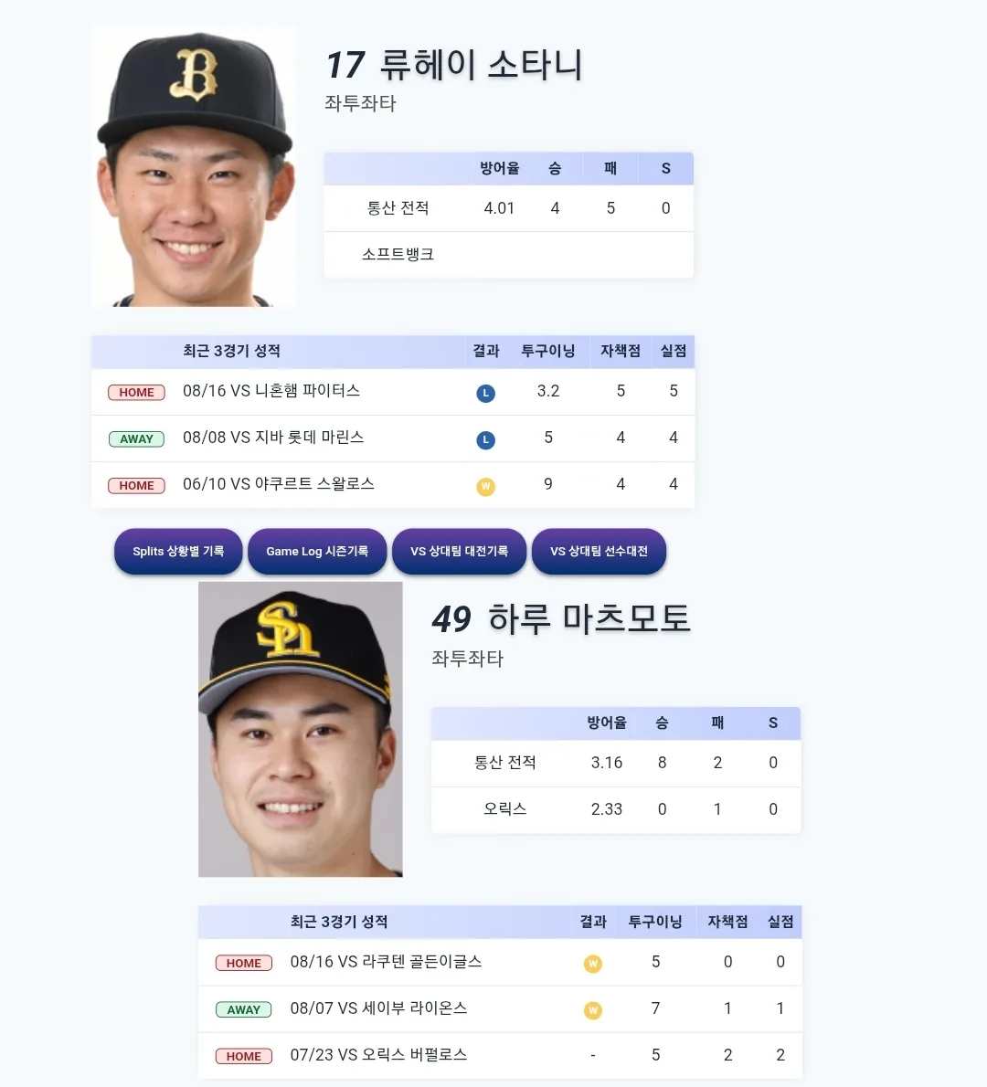 소프트뱅크 오릭스