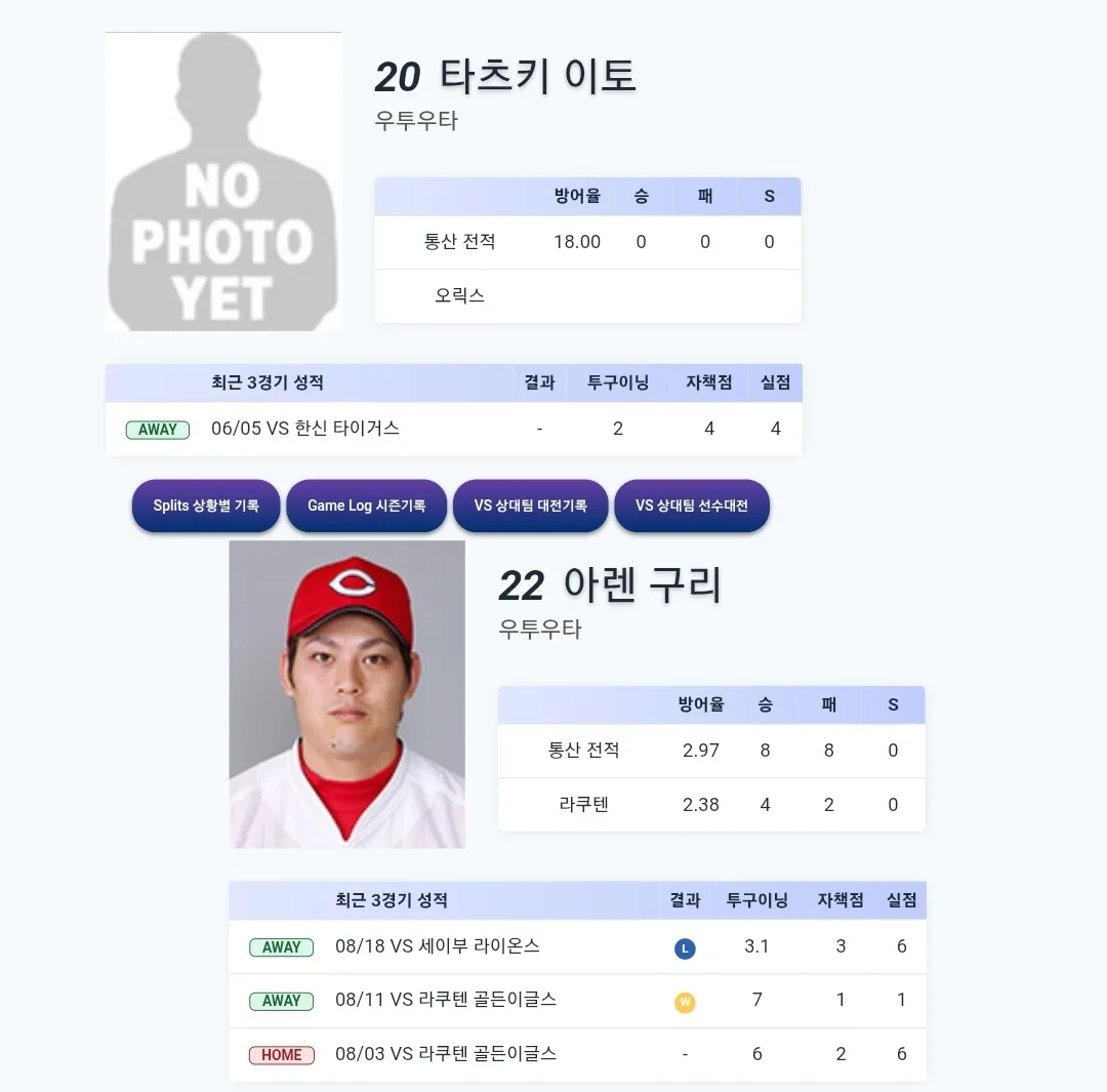 오릭스 버팔로스 라쿠텐 골든이글스