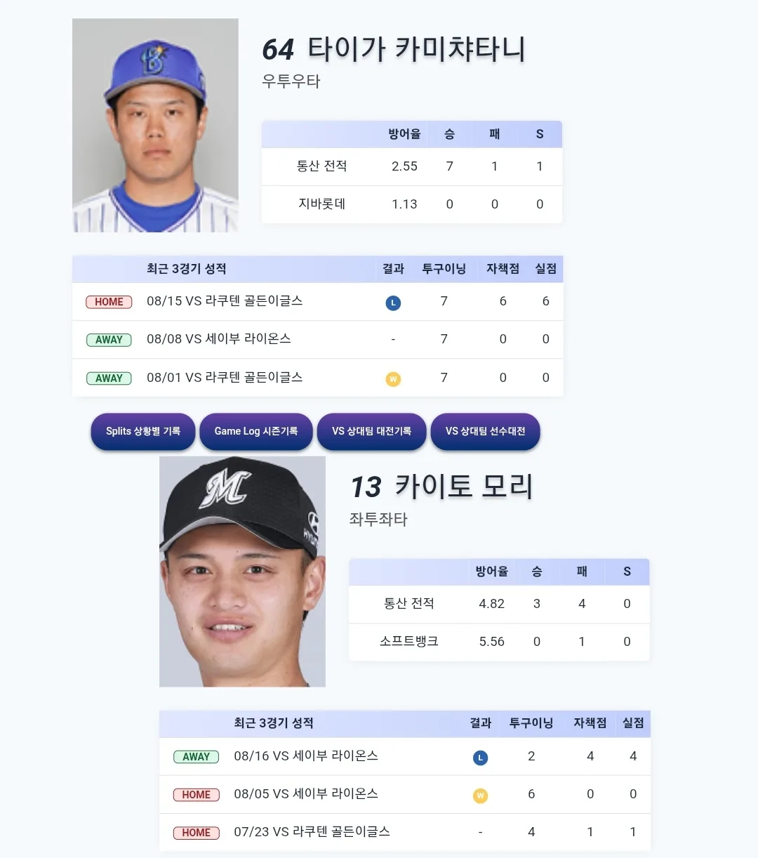 지바 롯데 소프트뱅크