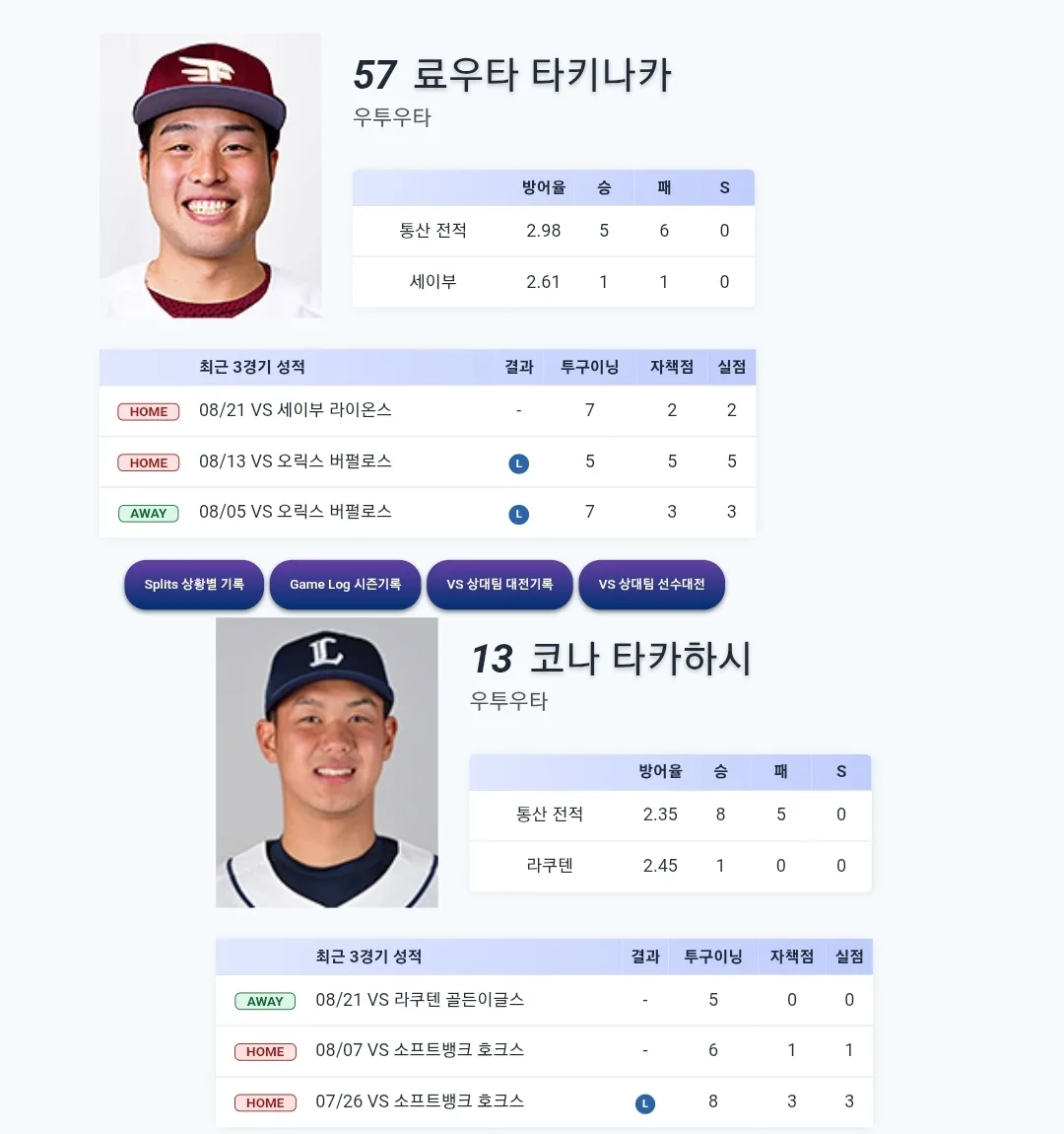 세이부 라이온스 라쿠텐 골든이글스
